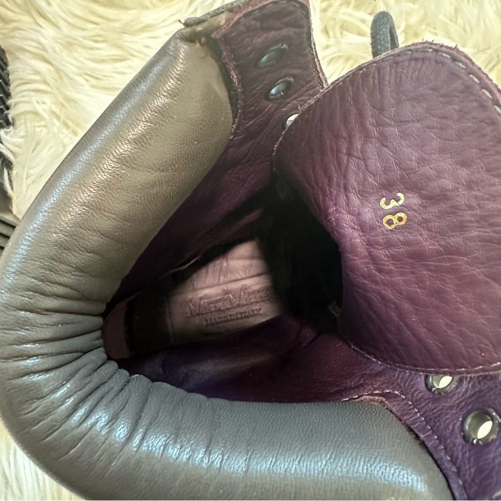 MaxMara Gray Ankle Boots - Picture 7 of 11